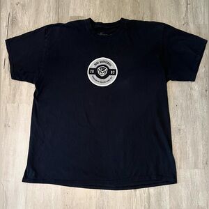 Vintage Nike Basketball Black Men's Tee with Embroidered Graphic Logo